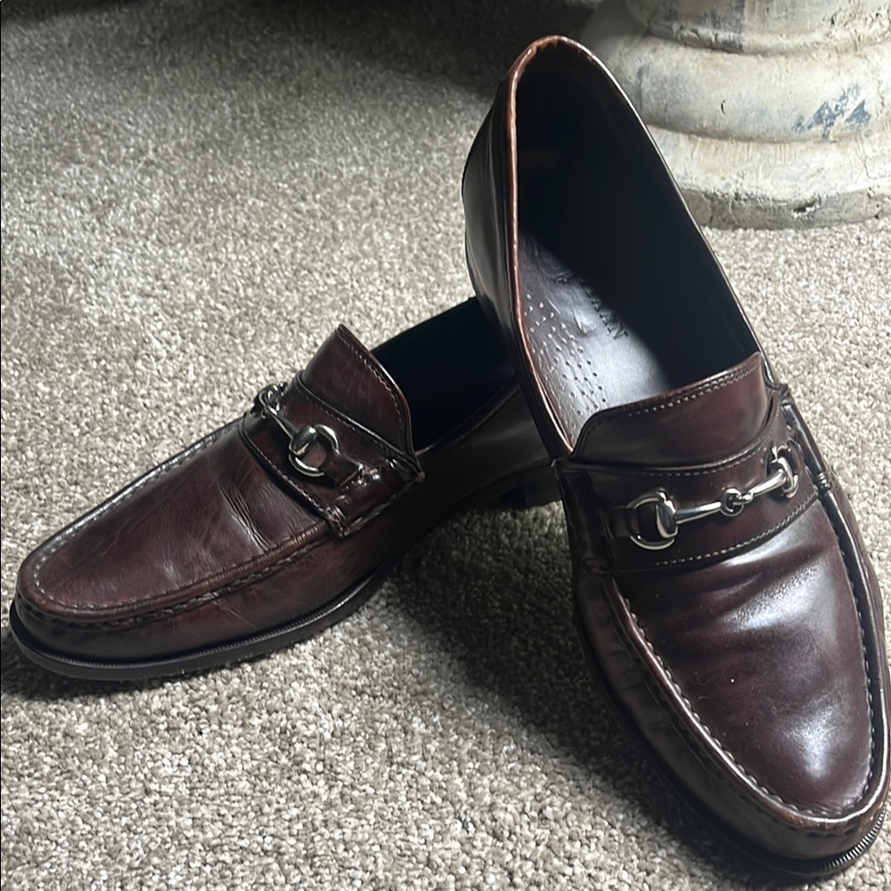 Cole Haan Brown Leather Loafers Slip-On Style